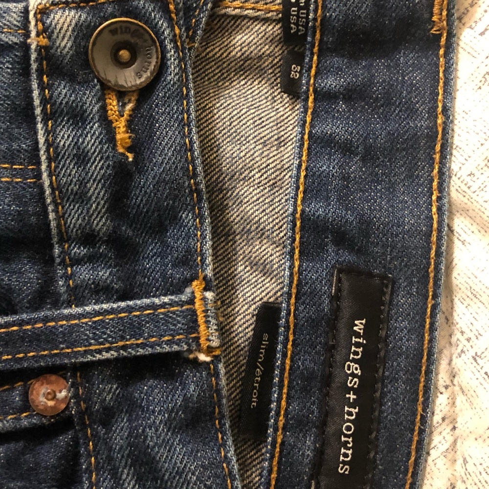 Wings + horns denim size 32 men’s